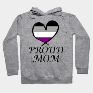 Proud Mom LGBT Gay Pride Month Asexual Flag Hoodie